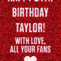 Happy Birthday Taylor Project Fan Mosaic